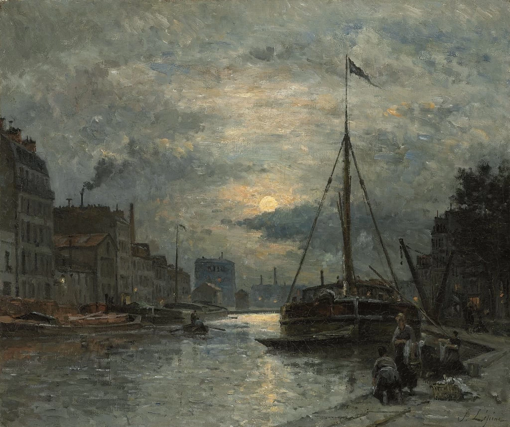Il canale di Saint - Martin al chiaro di luna
